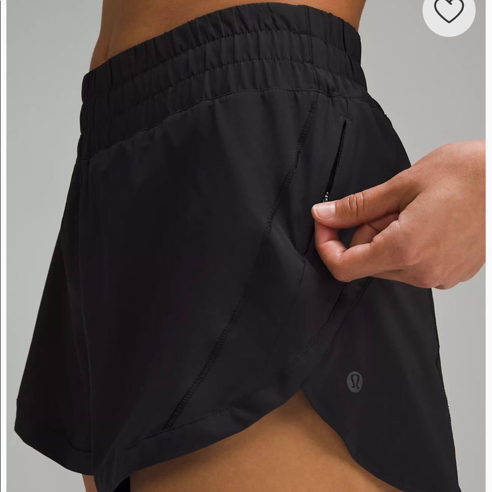 Lululemon Black Track That Short 3” inch